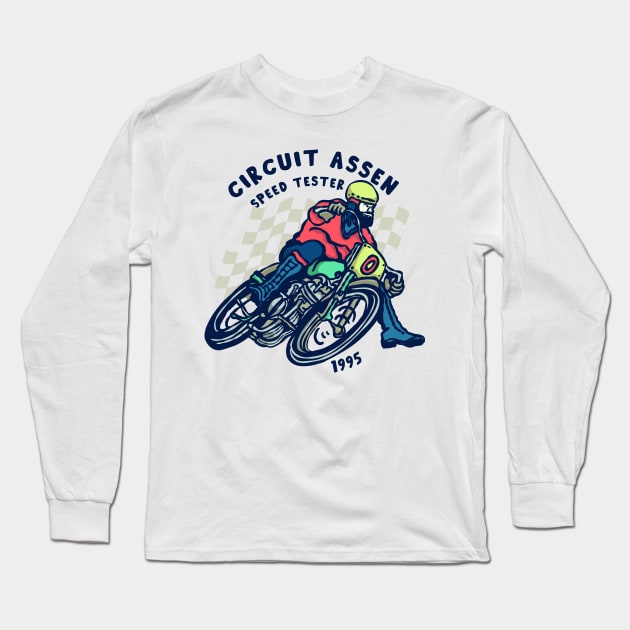 circuit assen Long Sleeve T-Shirt by Stenau Artwerk